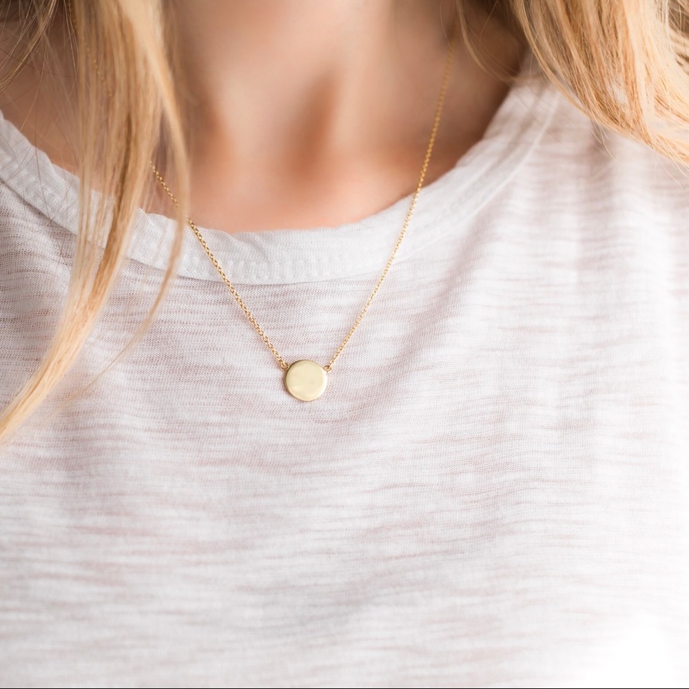 Gold Pendant Necklace | 14k Gold Plated - Picture 2 of 8